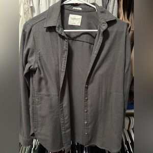 Abercrombie & Fitch Charcoal Button-Down Shirt